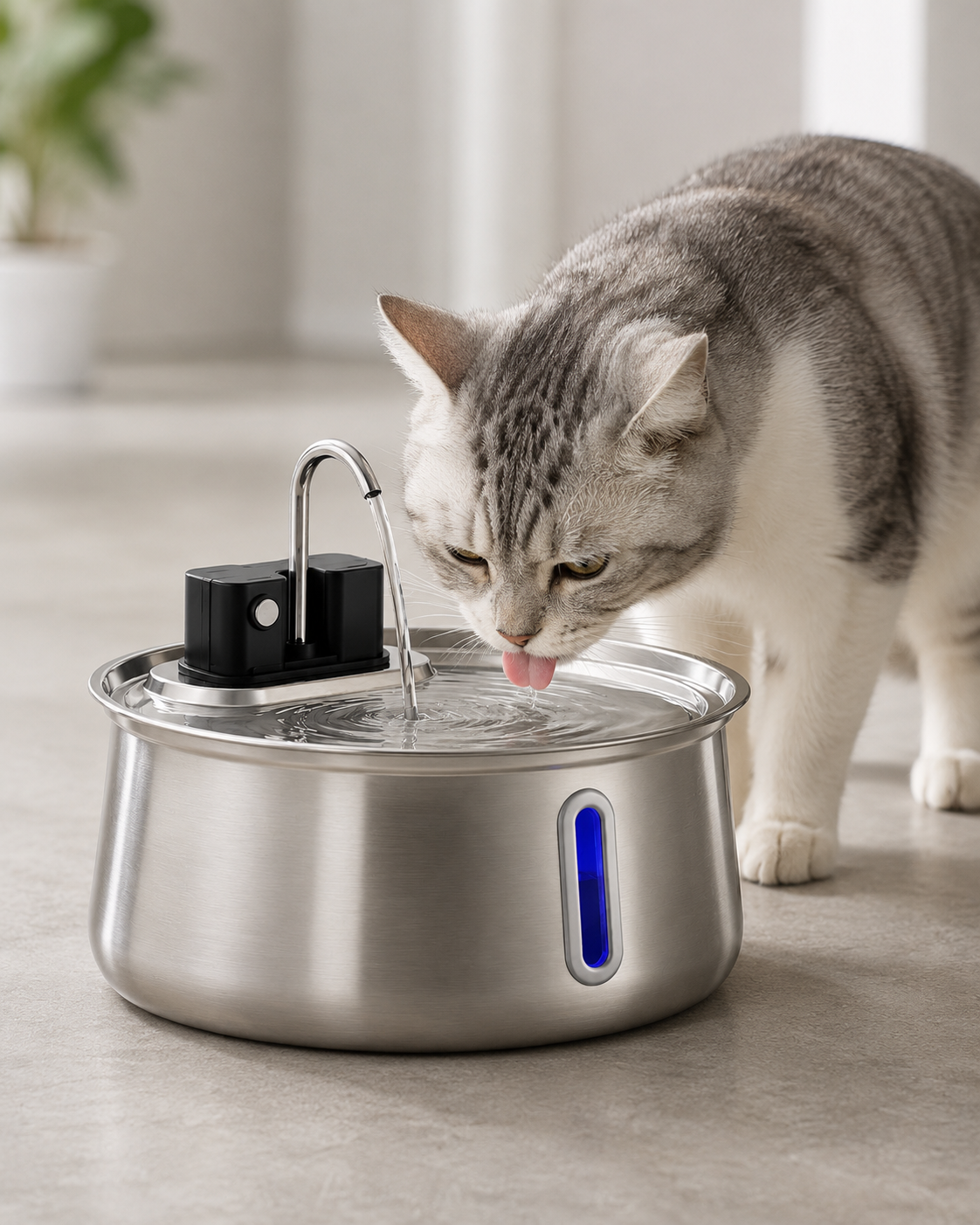 Snuffle™ Water Fountain Stainless Steel 2.0